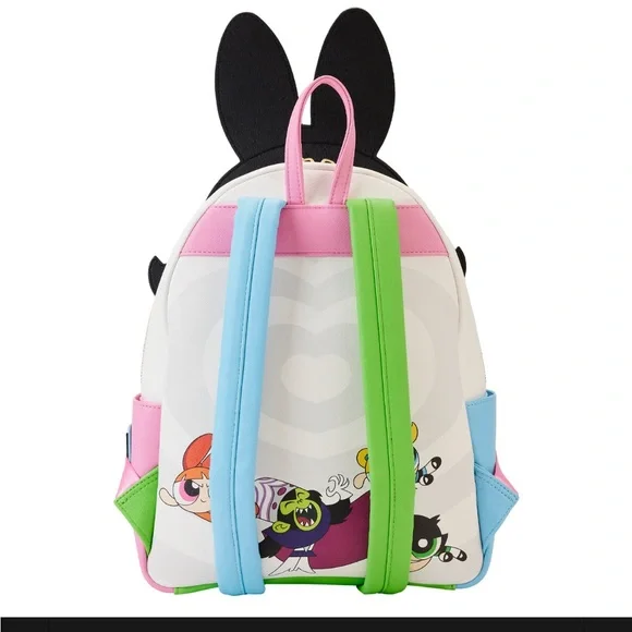 Loungefly Mini Backpack - Powerpuff Girls Triple Pocket NWOT - Picture 2 of 4